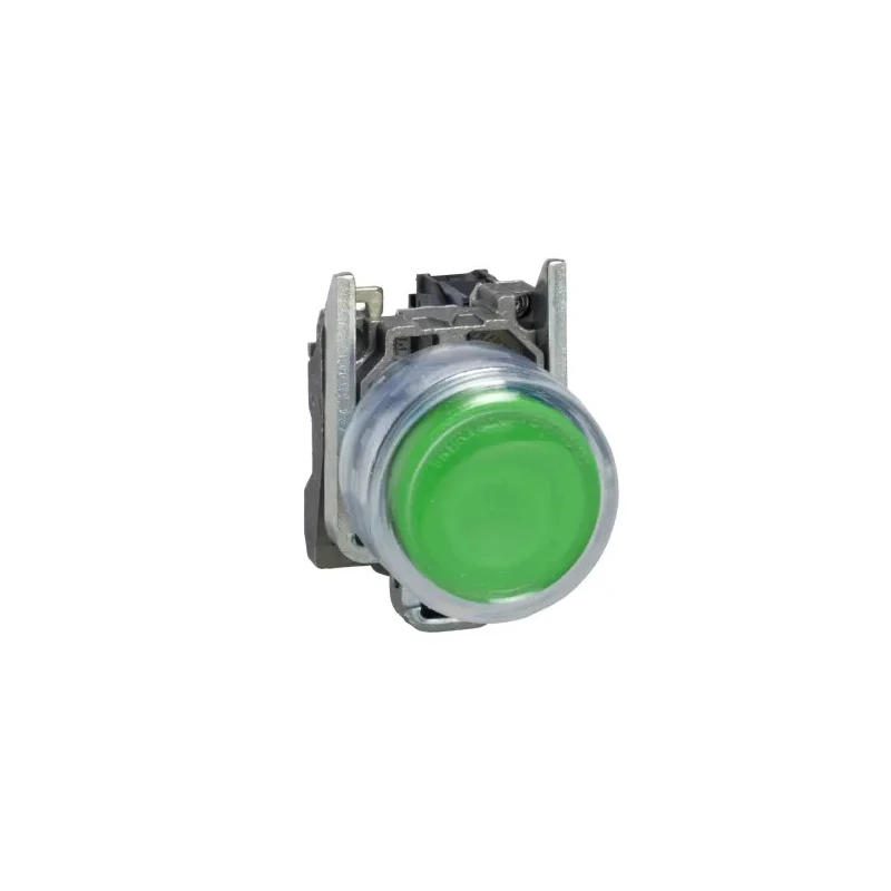 Schneider Electric Harmony XB4 Series Push Button Switch, Spring Return, Panel Mount, Green LED, 22 mm Cutout, SPST XB4BP31