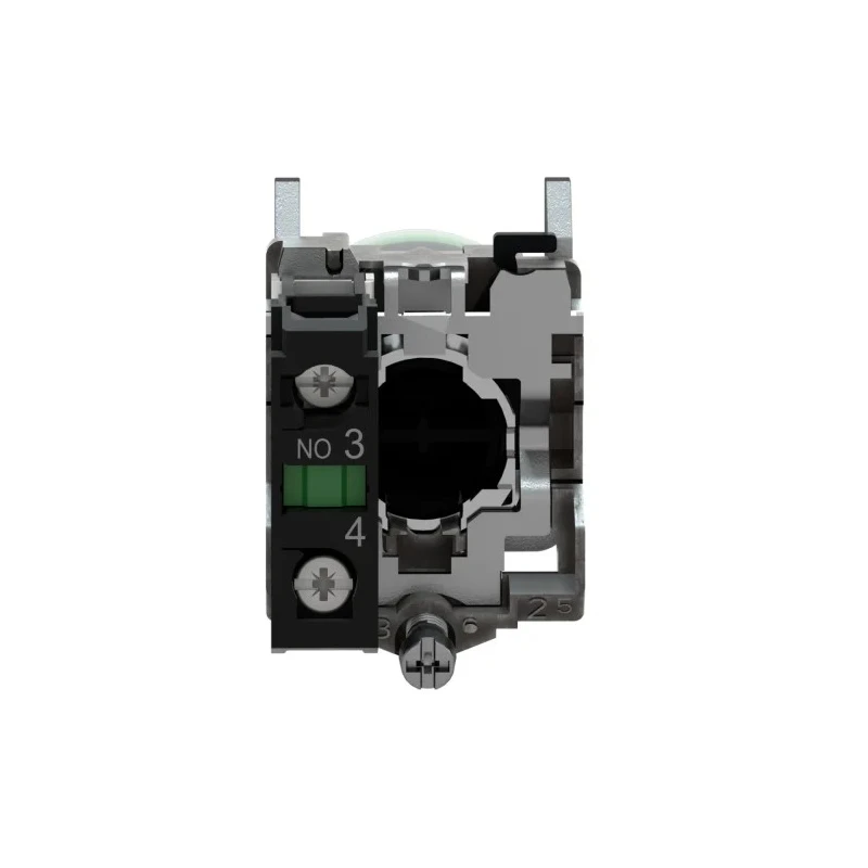 Schneider Electric Harmony XB4 Series Push Button Switch, Spring Return, Panel Mount, Green LED, 22 mm Cutout, SPST XB4BP31