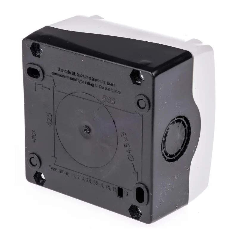 BACO Spring Return Push Button Control Station, Plastic Enclosure, Green, IP66 LBX10110