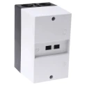 RS PRO DIN Rail Enclosure White Type XL-2000-01 Series 135mm Height 95.5mm Length 8mm Width PCB Mount IP41 331-3725