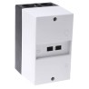 RS PRO DIN Rail Enclosure White Type XL-2000-01 Series 135mm Height 95.5mm Length 8mm Width PCB Mount IP41 331-3725