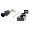 EAO IP65, IP40 Key Switch, 5A 2-Way, Polyamide Housing, Gold Plated Silver 61-9210.0,61-9220.0,61-9230.0,61-2201.0/D