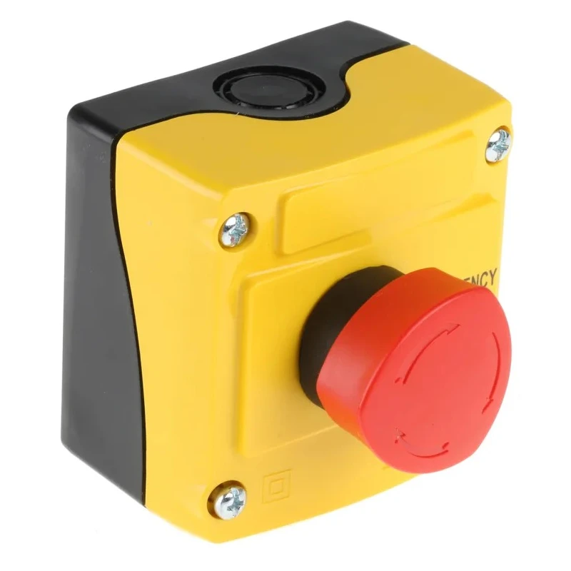 BACO Emergency Stop Push Button Surface Mount 22mm Cutout 1 NC Contact IP66 LBX1