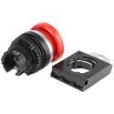 BACO Red Spring Return Push Button Head 22 mm Cutout Diameter IP66 Protection 