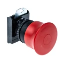 BACO Red Pull Release Push Button Head, 22 mm Cutout Diameter, Round Shape, Plastic Material, IP66 Rated 
