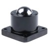 ALWAYSE Ball Transfer Unit 4-Hole Flange Mount Steel Case and Ball, 38.1 mm Diameter 7151