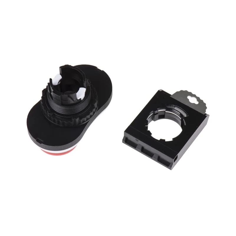 BACO Green, Red Spring Return Push Button Head, 22 mm Cutout Diameter, Round Plastic, IP66 L61QK21