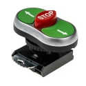 BACO Green, Red Spring Return Push Button Head 22 mm Cutout IP66 L61BA22