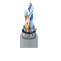 Belden 8132 Series Data Cable 2 Pairs 4 Cores 0.07 mm² Tinned Copper Stranded Conductors Silver Polyvinyl 8132 060500