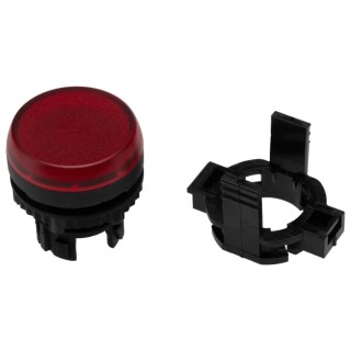 BACO Red Pilot Light Head, 22 mm Cutout, Round, IP65 Panel Mount L20SE10