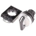BACO Series 2 Position Selector Switch Head, 22 mm Cutout, Black Handle, IP67 L21KA03