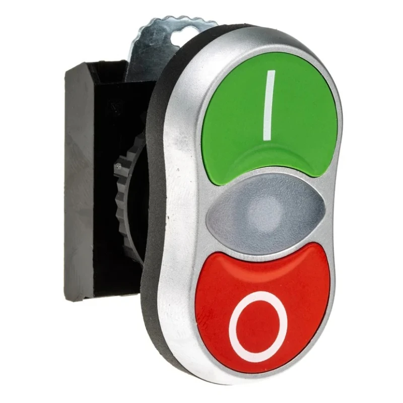 BACO Green, Red Spring Return Push Button Head 22mm Cutout IP66 L61QH21