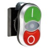 BACO Green, Red Spring Return Push Button Head 22mm Cutout IP66 L61QH21