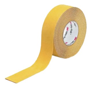 3M Safety-Walk 600 Series Yellow Polypropylene Hazard Tape 50.8 mm Width 18 m Length 0.76 mm Thickness SWFJ050