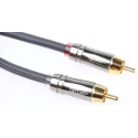 RS PRO Male Phono to Male Phono Auxiliary Cable, Grey, 1 m 332-6399