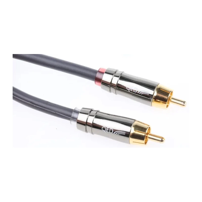 RS PRO Male Phono to Male Phono Auxiliary Cable, Grey, 1 m 332-6399