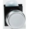 BACO White Stay Put Push Button Head, 22 mm Cutout, Round Shape, Plastic, IP66 L21CK50