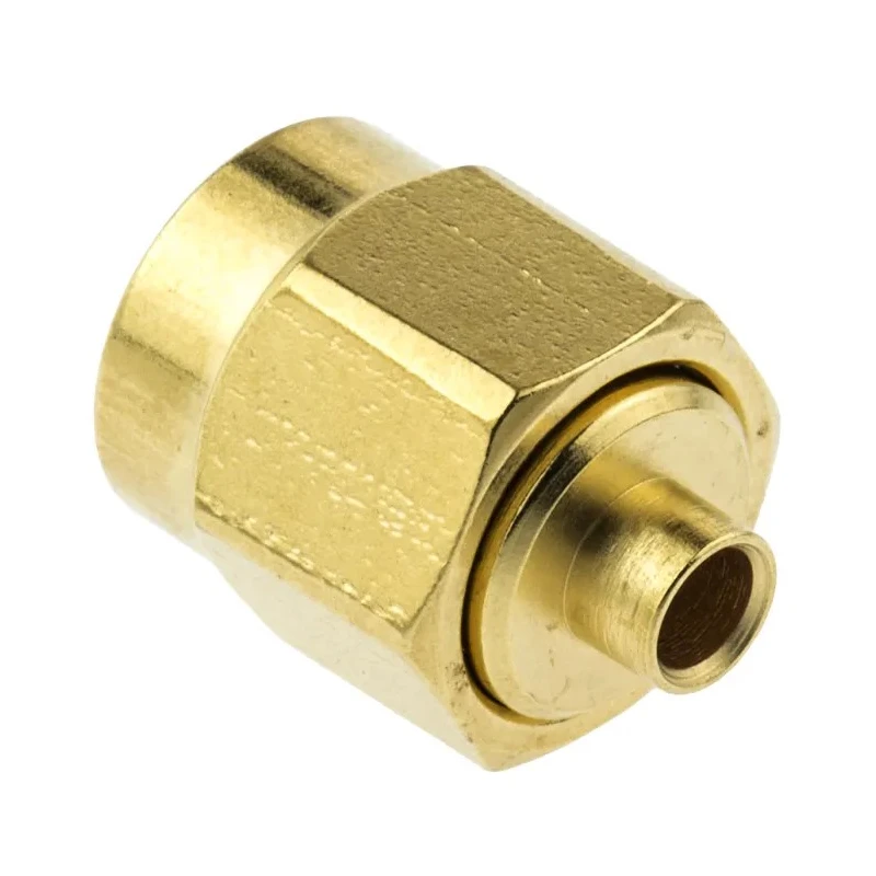 Radiall SMA-COM Series 50Ω Coaxial Connector Cable Male SMA, Straight Body Crimp R125052000W
