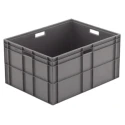 Schoeller Allibert 81L Grey Polyethylene Stacking Container 412 mm x 600 mm x 800 mm R21162.50