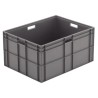 Schoeller Allibert 81L Grey Polyethylene Stacking Container 412 mm x 600 mm x 800 mm R21162.50