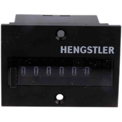 Hengstler 864 Series Digital Electromechanical Counter Panel Mount 6 Digit 25 Hz 24V DC 0 864 165