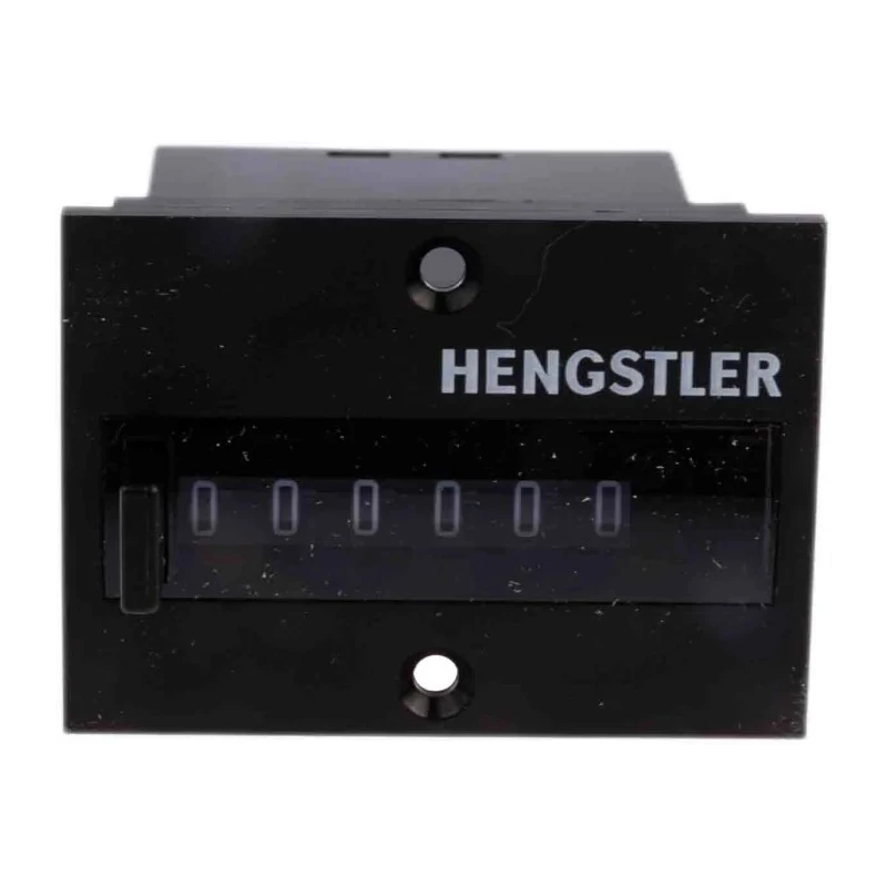 Hengstler 864 Series Digital Electromechanical Counter Panel Mount 6 Digit 25 Hz 24V DC 0 864 165