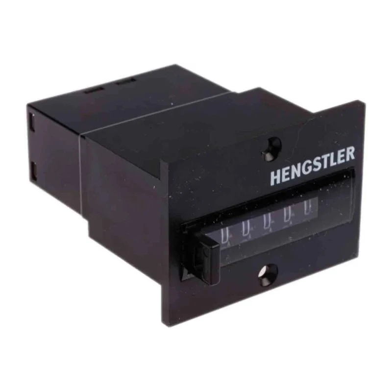 Hengstler 864 Series Digital Electromechanical Counter Panel Mount 6 Digit 25 Hz 24V DC 0 864 165