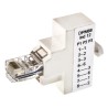 Decelect RJ45 Ethernet 3 Port Shielded Splitter, Cat5e, Straight Wiring DPM8812