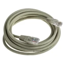 Decelect Unscreened Cat5e Ethernet Cable 3 m Grey PVC Terminated RJ45 