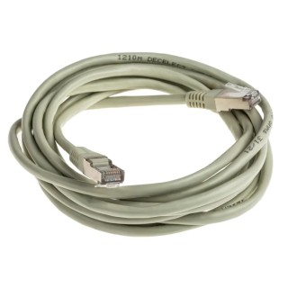Decelect Cat5 Shielded Ethernet Cable, Grey PVC Jacket, 3 m Length CR503B3