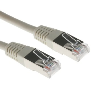 RS PRO Cat5 Ethernet Cable 1 m Grey RJ45 Male to RJ45 Male F/UTP PVC 333-6554