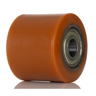LAG Orange Polyurethane Trolley Wheel 700 kg Load Capacity, 80mm Diameter, 70mm Width, Steel Hub, Ball Bearing, Model 1533 CC