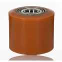 LAG Orange Polyurethane Trolley Wheel 700 kg Load Capacity, 80mm Diameter, 70mm Width, Steel Hub, Ball Bearing, Model 1533 CC
