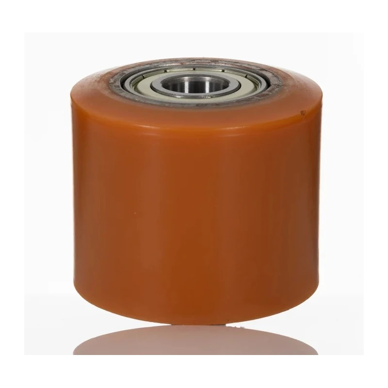 LAG Orange Polyurethane Trolley Wheel 700 kg Load Capacity, 80mm Diameter, 70mm Width, Steel Hub, Ball Bearing, Model 1533 CC