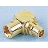 Telegartner MMCX Series Coaxial Connector Cable Male MCX, 50 Ω, Right Angle Body Solder J01340A0021