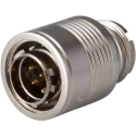 Jaeger Circular Connector Miniature Cable Plug, Female, 19 Contacts, Gold Plated Brass, IP65, 2500V, 5A, Push 7622 190 06