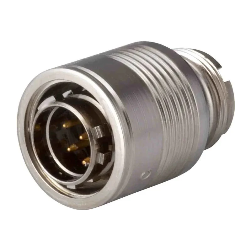 Jaeger Circular Connector Miniature Cable Plug, Female, 19 Contacts, Gold Plated Brass, IP65, 2500V, 5A, Push 7622 190 06