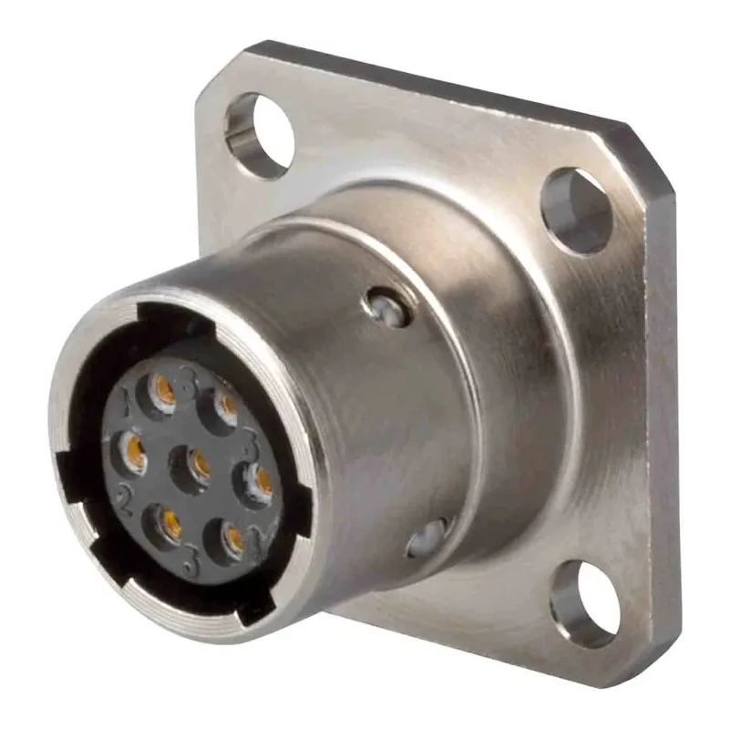 Jaeger Miniature Circular Connector, 7 Contacts, Panel Mount Socket, Male, IP65, 2500V, 5A, Crimp Termination 7611 070 06