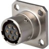 Jaeger Miniature Circular Connector, 7 Contacts, Panel Mount Socket, Male, IP65, 2500V, 5A, Crimp Termination 7611 070 06