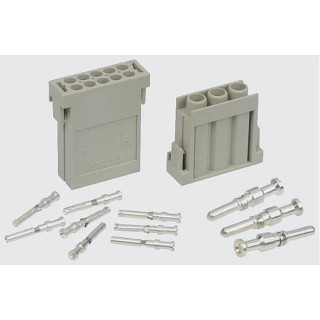 EPIC Heavy Duty Power Connector Insert, 20A, MC Series Female, 5 Contacts 10382300+1121830C