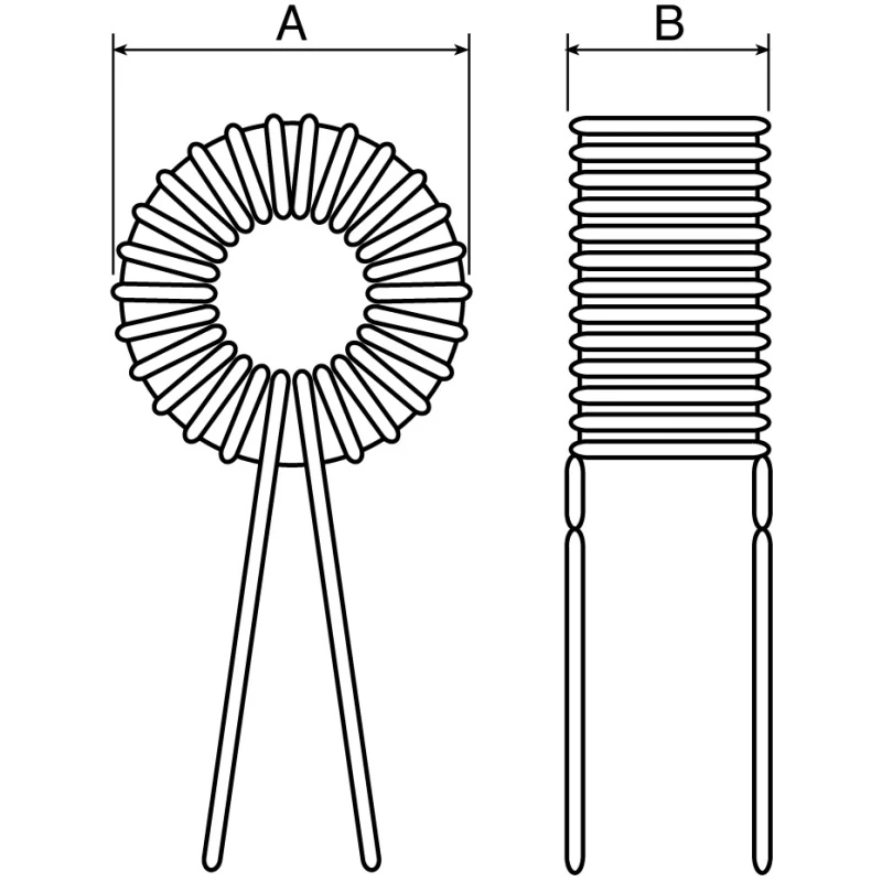 Wurth Elektronik 1.619 mH Ferrite Toroidal Inductor, Max SRF 0.5 MHz, 1.8 A Idc, 480 mΩ Rdc WE-SI 7441110