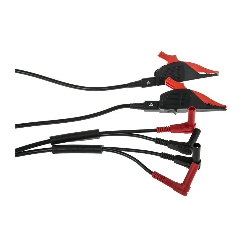 Gossen Metrawatt Kelvin Clip Black Red 60V 120cm Cable Length Z227A