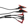 Gossen Metrawatt Kelvin Clip Black Red 60V 120cm Cable Length Z227A