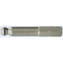Wiha Hex Ball End Screwdriver Bit, 0.25 mm Drive Size, 5 mm Tip, Chrome Vanadium Steel, 38 mm Overall Length 22961