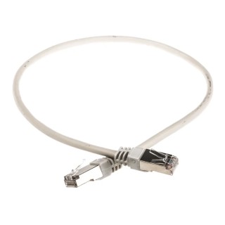 Decelect Cat5 Shielded Ethernet Cable, Grey, 0.5 m, Terminated, PVC Jacket 
