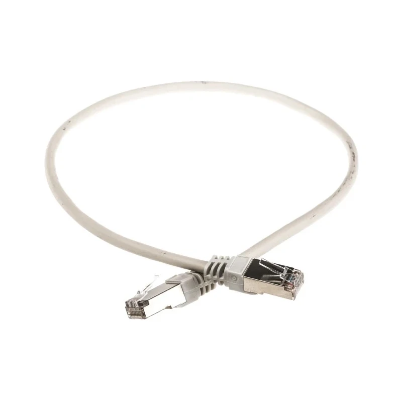 Decelect Cat5 Shielded Ethernet Cable, Grey, 0.5 m, Terminated, PVC Jacket 