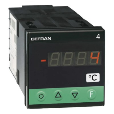 Gefran 4T LED Multi-Function Panel Meter for Temperature Measurement, Cutout 45 mm x 45 mm, Digital Display 4T-48-4-00-1-000