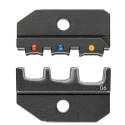 Knipex Coaxial Type Crimp Die Set with Insulated Dies, 0.25 to 6 mm² Capacity, 2 Pieces, Black 97 49 06