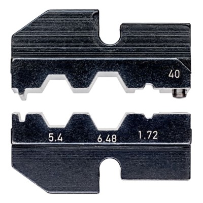 Knipex Coaxial Crimp Die Set Insulated, 5.4/6.48/1.72 mm Cutting Capacity, 2 Pieces 97 49 40