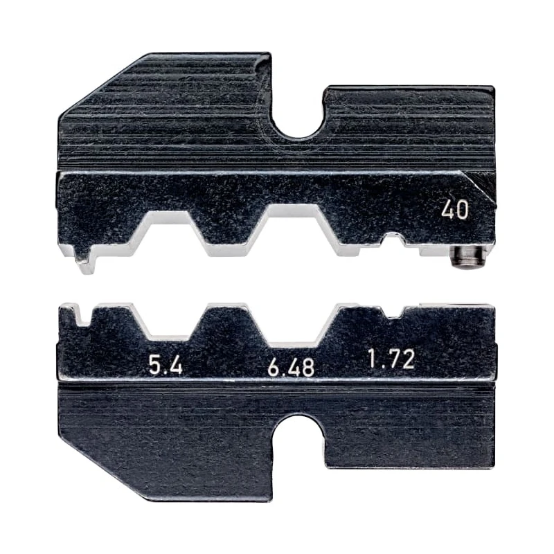 Knipex Coaxial Crimp Die Set Insulated, 5.4/6.48/1.72 mm Cutting Capacity, 2 Pieces 97 49 40